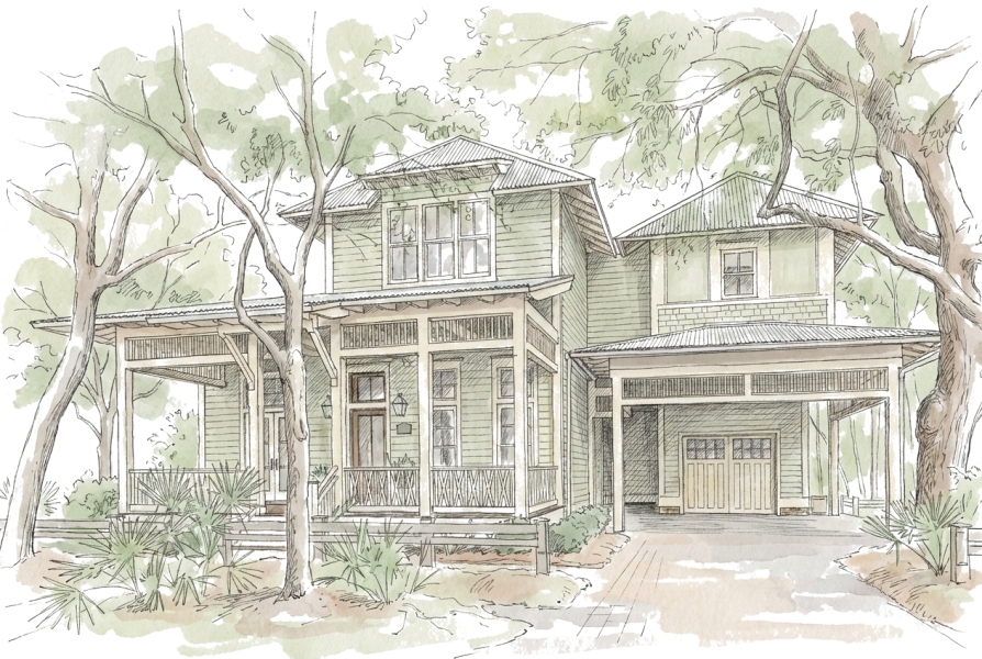 Point Washington Style Home