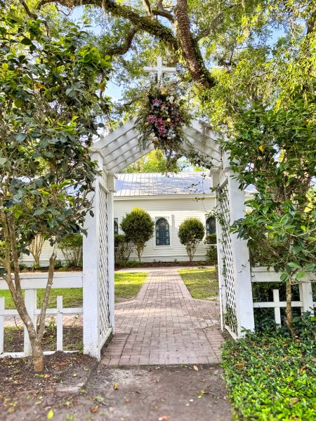 Point Washington Methodist Church picket fence